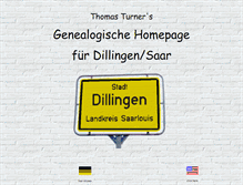 Tablet Screenshot of dillingen-saar.net